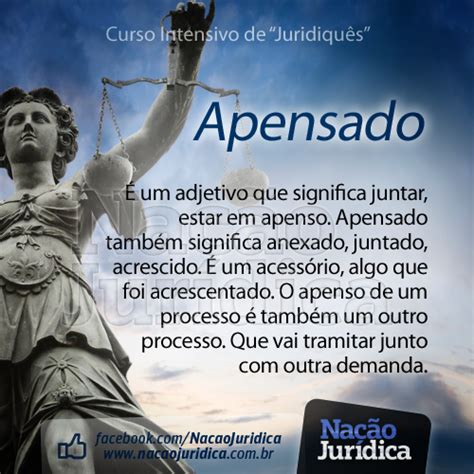 O Que Significa Processo Apensado - Nação Jurídica - Você sabe o que quer dizer "APENSADO"? Aprenda agora ...