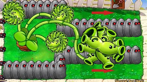 Threepeater Split Pea Vs Giga Zombies Vs Zomboss Gargantuar