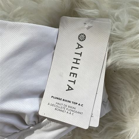 Athleta Swim Athleta Longline Plunge Bikini Top Ac White Nwt Poshmark