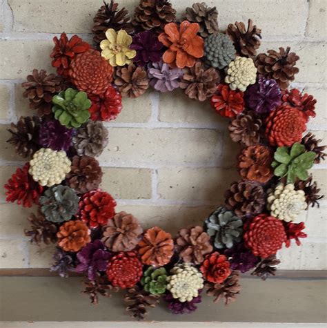 Поделка венок из шишек - фото и картинки: 69 штук