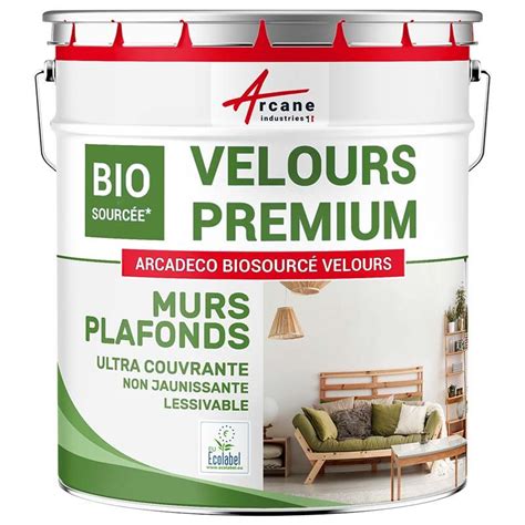 Peinture velours mur et plafond Arcadéco Biosourcé velours