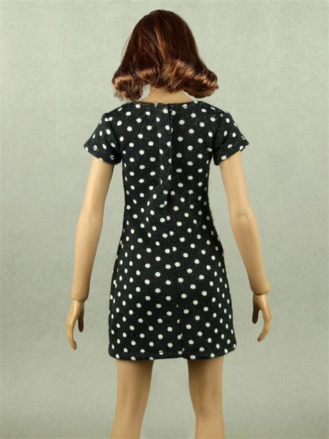 Phicen Tbleague Hot Toys Nt Female White Polka Dots Black Mini Dress Ebay