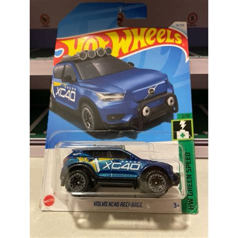 Hot Wheels Volvo Xc Recharge Blue Shopee Malaysia