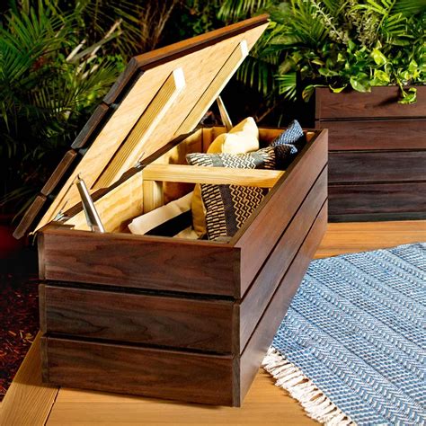 How to Build an Outdoor Storage Bench | Diy storage bench, Outdoor ...