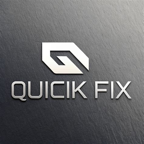 Quick Fix Logo Design By Fuad Creations On Dribbble