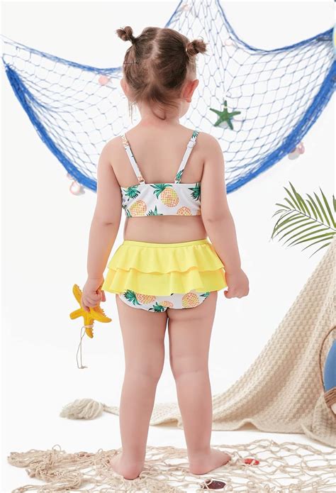 Ahegao 6M 3T Trajes de baño para niñas pequeñas 3 piezas bikini Yaxa Guatemala