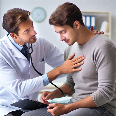 Premium Photo | Doctor visit performing routine medical checkup and