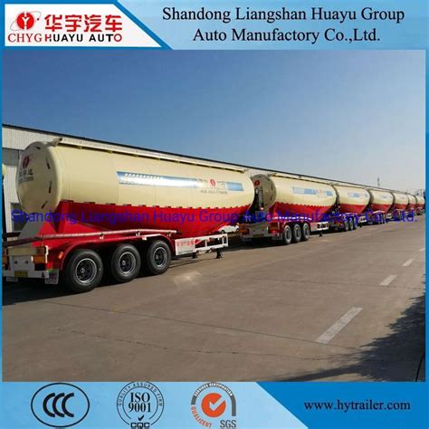 3 Axle 30 35 40 45cbm Bulk Cement Fly Ash Flour Powder Material