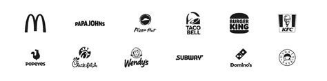 Premium Vector Mcdonalds Kfc Taco Bell Burger King Pizza Hut Dominos