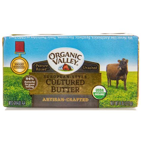 Organic Valley - European Style Butter, Unsalted, Organic - Azure Standard