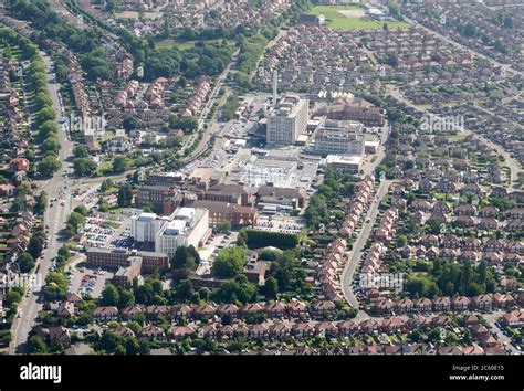 aerial photograph doncaster royal infirmary south yorkshire northern england uk stock