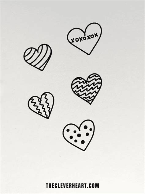 25 Cute Easy Heart Drawing Ideas The Clever Heart