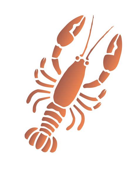 1 New Stencil S233 Crawfish Crawdad Paint Your Own Ocean Sand