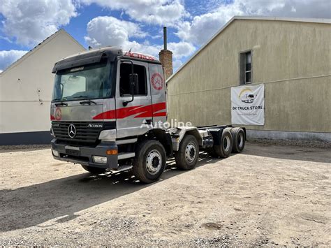 MERCEDES-BENZ Actros 3243, full spring, big axel hook lift truck for ...