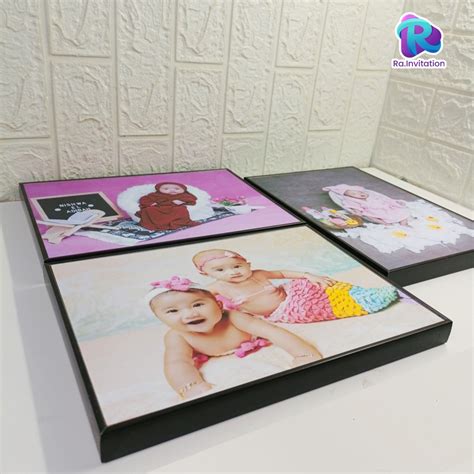 Jual Cetak Foto Bingkai Ukuran R X Cm Laminasi Frame Foto Block