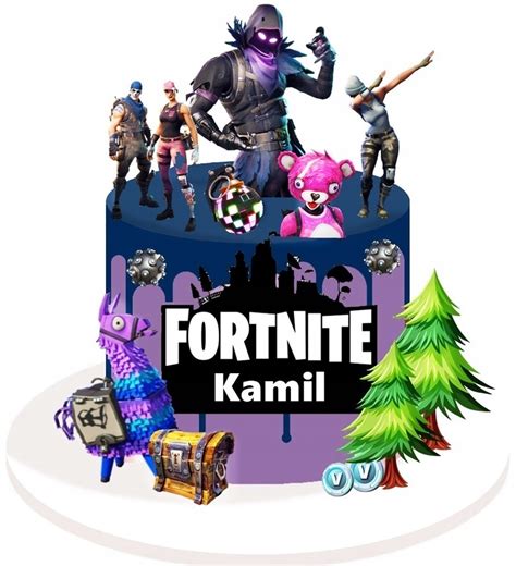 Op Atek Na Tort Fortnite Zestaw Postaci Tekst Allegro Pl