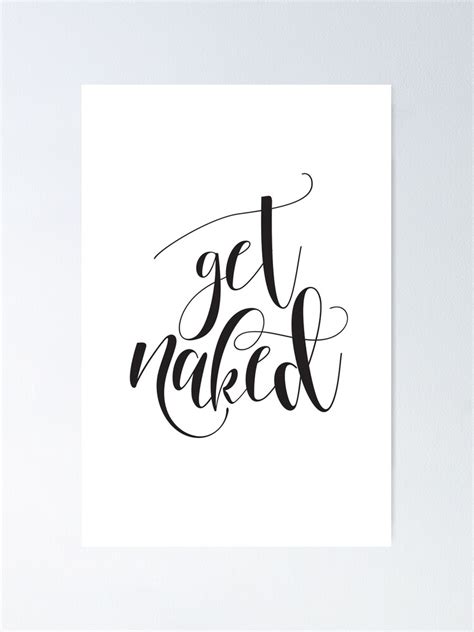 Get Naked Bathroom Art Poster By Mdp Redbubble