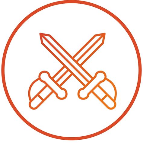 Premium Vector Vector Design Two Swords Icon Style