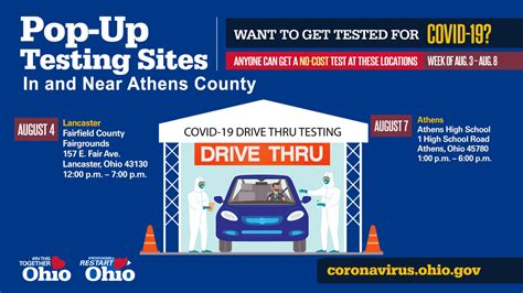 Athens County Sponsors Free Covid 19 Testing August 7