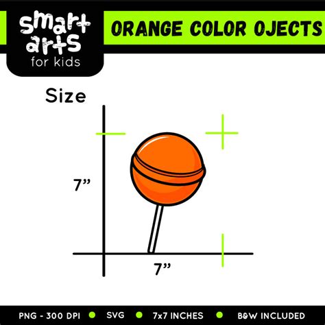 Orange Color Objects Clip Art – Educational Clip Arts