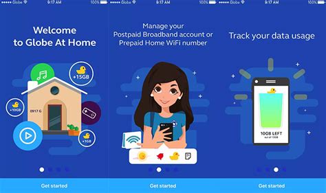 how to use globe at home app