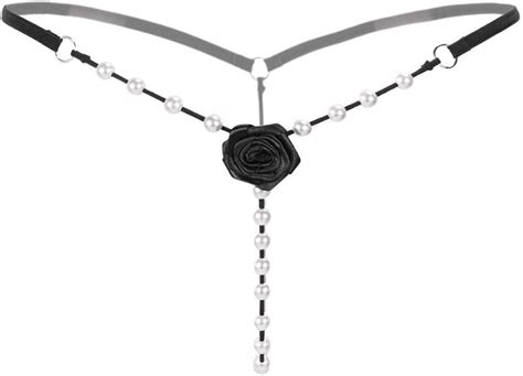 Qgcute Sexy Crotchless String Perlen G String Erotische Dessous F R Sex Outfit Tangas Frauen