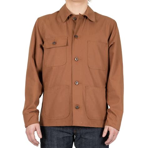 Naked And Famous Chore Coat Oz Canvas Black