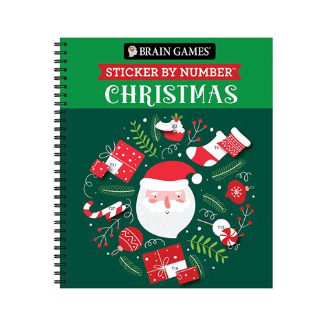 Brain Games Sticker By Number Christmas Pilbooks