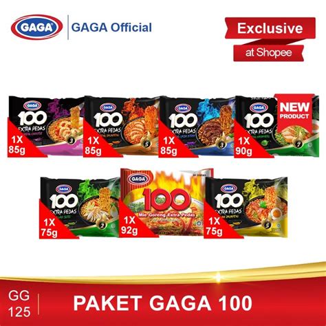 Jual GAGA 100 Extra Pedas Goreng Habanero Dan GAGA 100 Shopee Indonesia