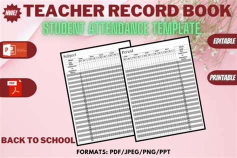 Teacher Record Bookback To School Graphic By Super Interior · Creative