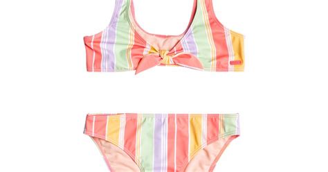 Roxy OCEAN TREASURE BRALETTE TWO PIECE BIKINI SET ERGX MJV