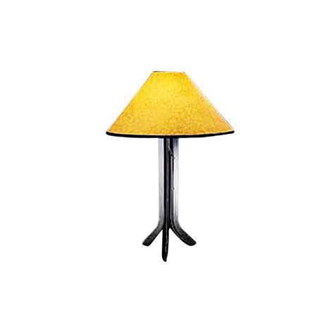 Wrought Iron Table Lamp Contemporary With Amber Paper Shade