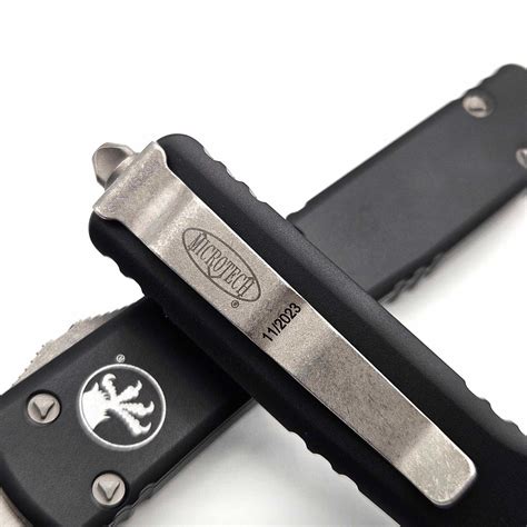 Microtech UTX-70 147-10AP Black Double Edge Apocalyptic