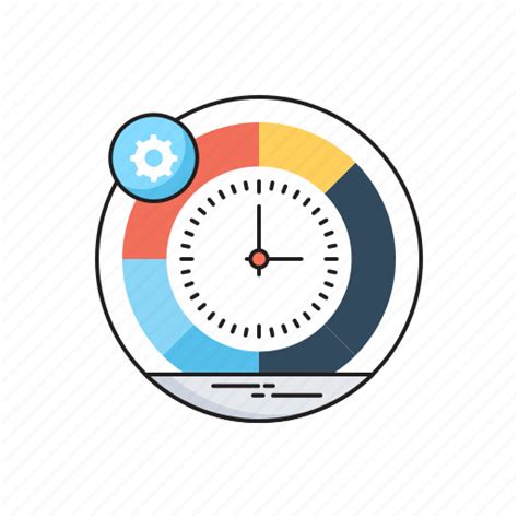 Clock Cog Planning Schedule Time Management Icon Download On