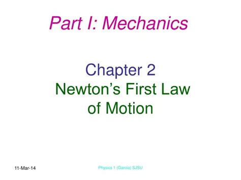 Ppt Chapter 2 Newtons First Law Of Motion Powerpoint Presentation Id276828