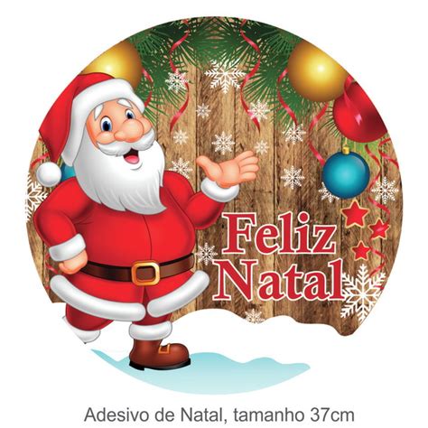 Banner De Natal Adesivo De Parede Papai Noel 2 Unidades Elo7