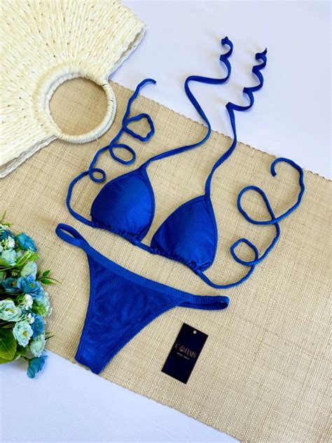 Biqu Ni Luiza Azul Royal Comprar Em Corais Bikini