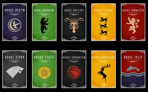 Game Of Thrones Digital Art Cards A Song Of Ice And Fire Sigils Hd