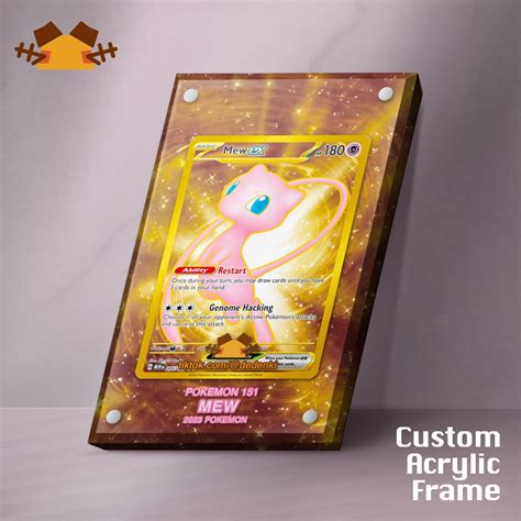 Gold Mew 151 Custom Card Frame Hobbies And Toys Toys And Games On Carousell