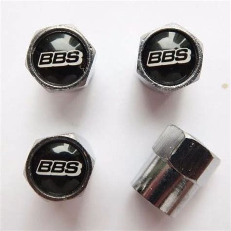 Bbs Black Tire Valve Caps Plus Free Extra Cap