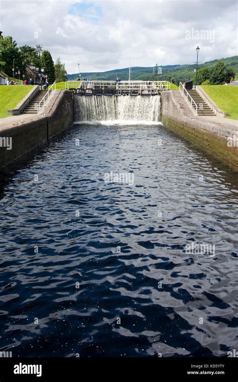 Lock On The Caledonian Canal Fort Augustus Stock Photo Alamy