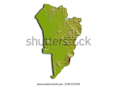 Kedah Malaysia Map Shaded Relief Map Stock Illustration 2186724189