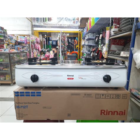 Jual Rinnai Kompor Gas RI 712 T 2 Tungku Api Turbo Perlengkapan