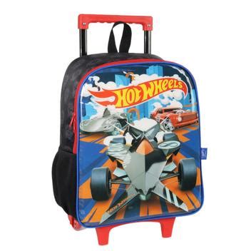Mochila De Rodinhas Escolar Hot Wheels Preto Racing Meninos Luxcel Mochilas Magazine Luiza