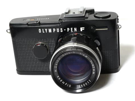 Olympus Pen Ft 1966 1972 Black 35mm Half Frame Slr Camera With 42mm F1