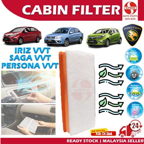 S2U Cabin Air Cond Filter Proton Iriz VVT Saga Vvt Persona VVT Penapis