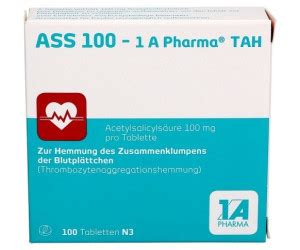 ASS 100 TAH Tabletten 100 Stk Ab 0 90 Mai 2024 Preise Preisvergleich Bei Idealo De