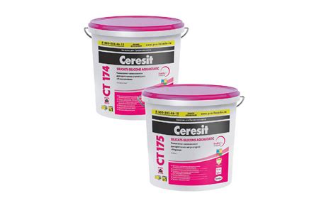 Штукатурка Ceresit CT 174 и CT 175