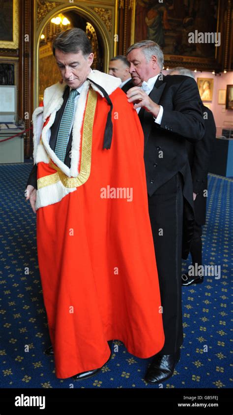 Peter Mandelson inducted into House of Lords Stock Photo - Alamy