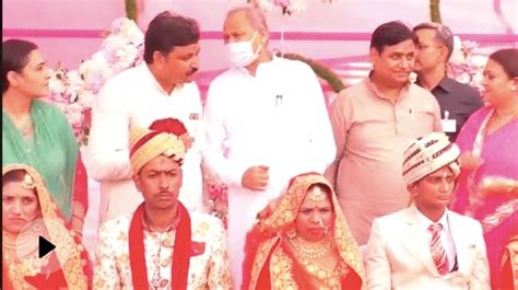 Rajasthan Chief Minister Ashok Gehlot Attends Mass Wedding Ceremony